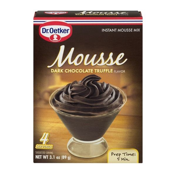 slide 1 of 9, Dr. Oetker Dark Chocolate Truffle Instant Mousse Mix-Dr. Oetker, 3.1 oz