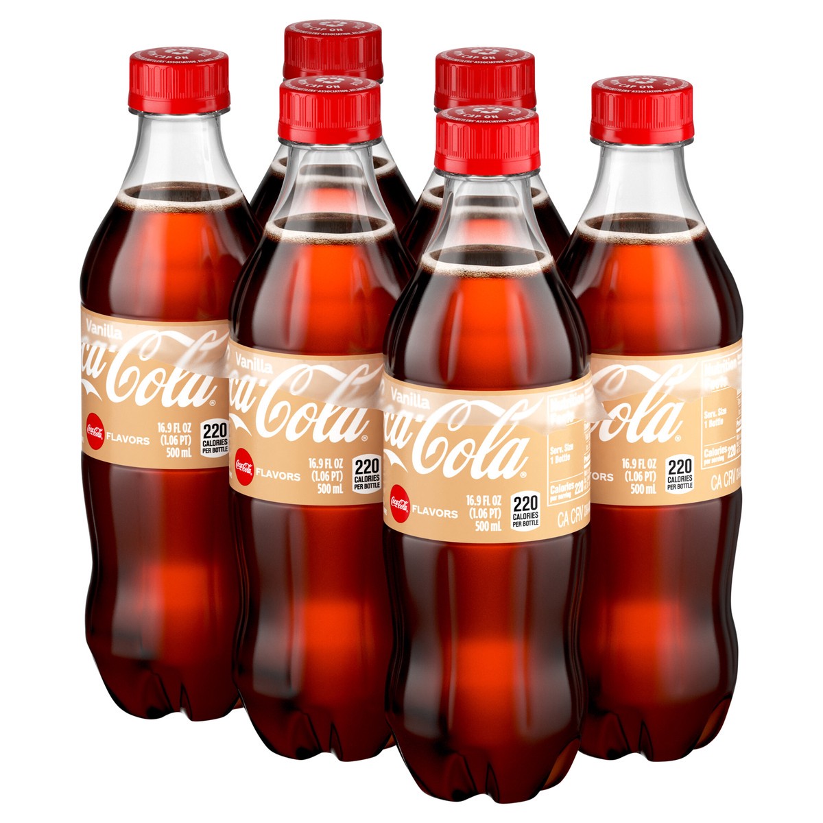 slide 8 of 9, Coca-Cola Vanilla Bottles- 6 ct, 6 ct