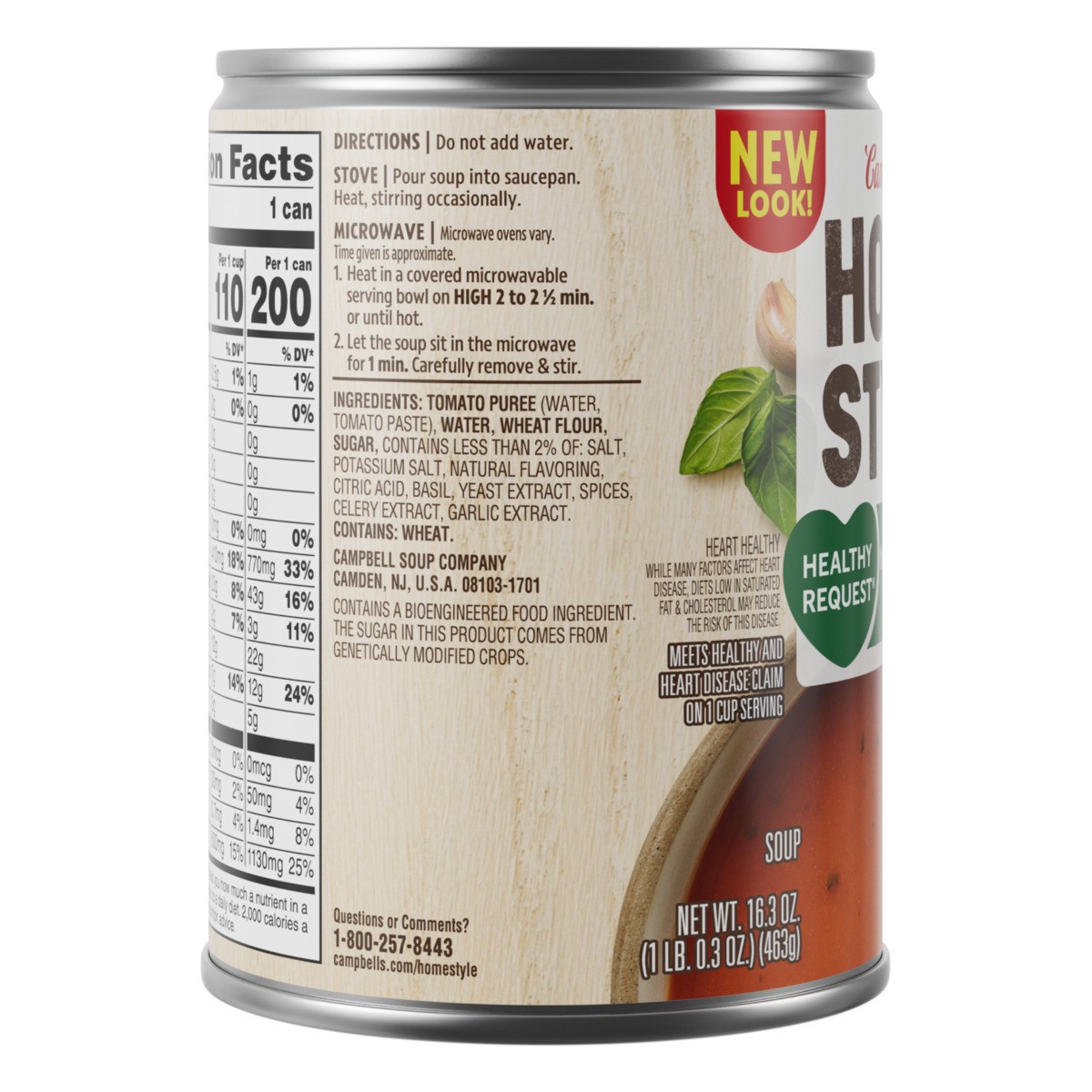 slide 8 of 11, Campbell's Harvest Tomato Soup With Basil Soup, 16.3 oz