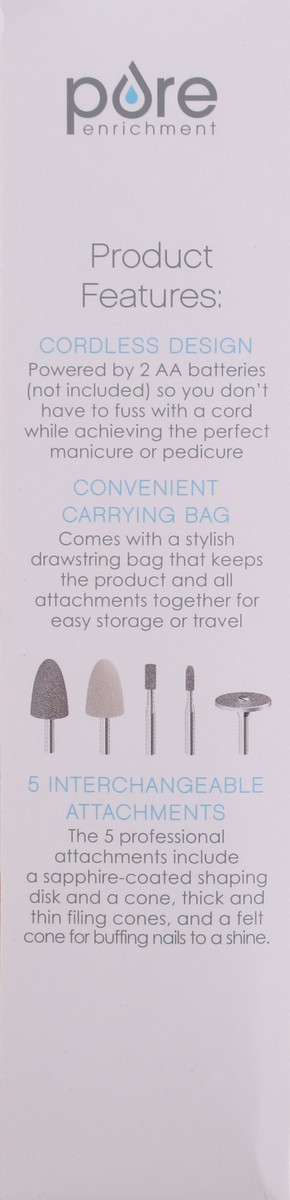 slide 7 of 9, Pure Enrichment PureNails Express Cordless Manicure & Pedicure Set 7 pc Box, 1 ct