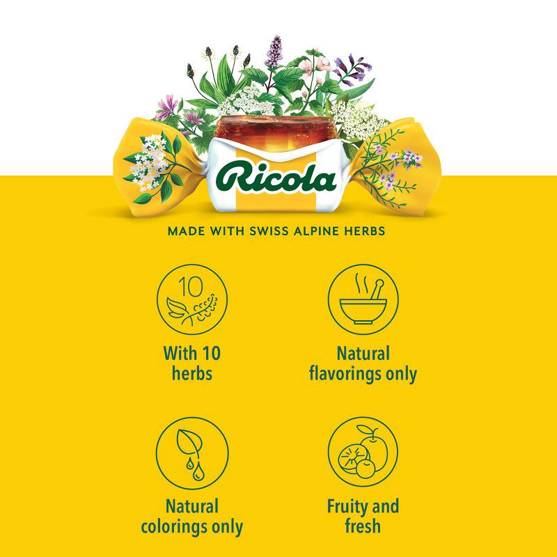 slide 5 of 11, Ricola Throat Drops - Berry Medley - 45ct, 45 ct