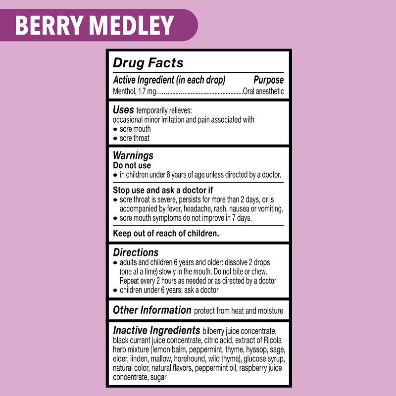 slide 8 of 8, Ricola Throat Drops - Berry Medley - 45ct, 45 ct