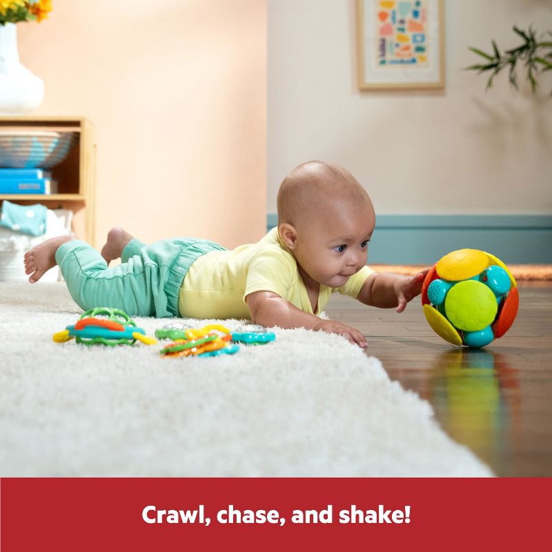 slide 5 of 10, Bright Starts Oball Catch Me Smile Teethers Baby Toy Gift Set - 4pc, 4 ct
