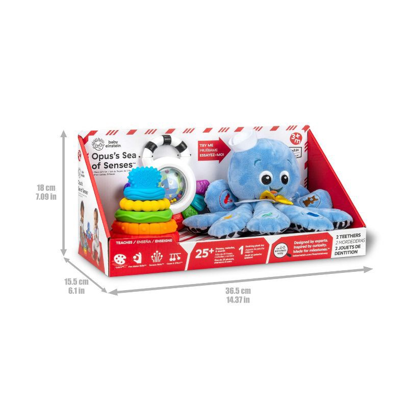 slide 2 of 12, Baby Einstein Opus's Sea of Senses Baby Toy Gift Set - 3 pc, 3 ct