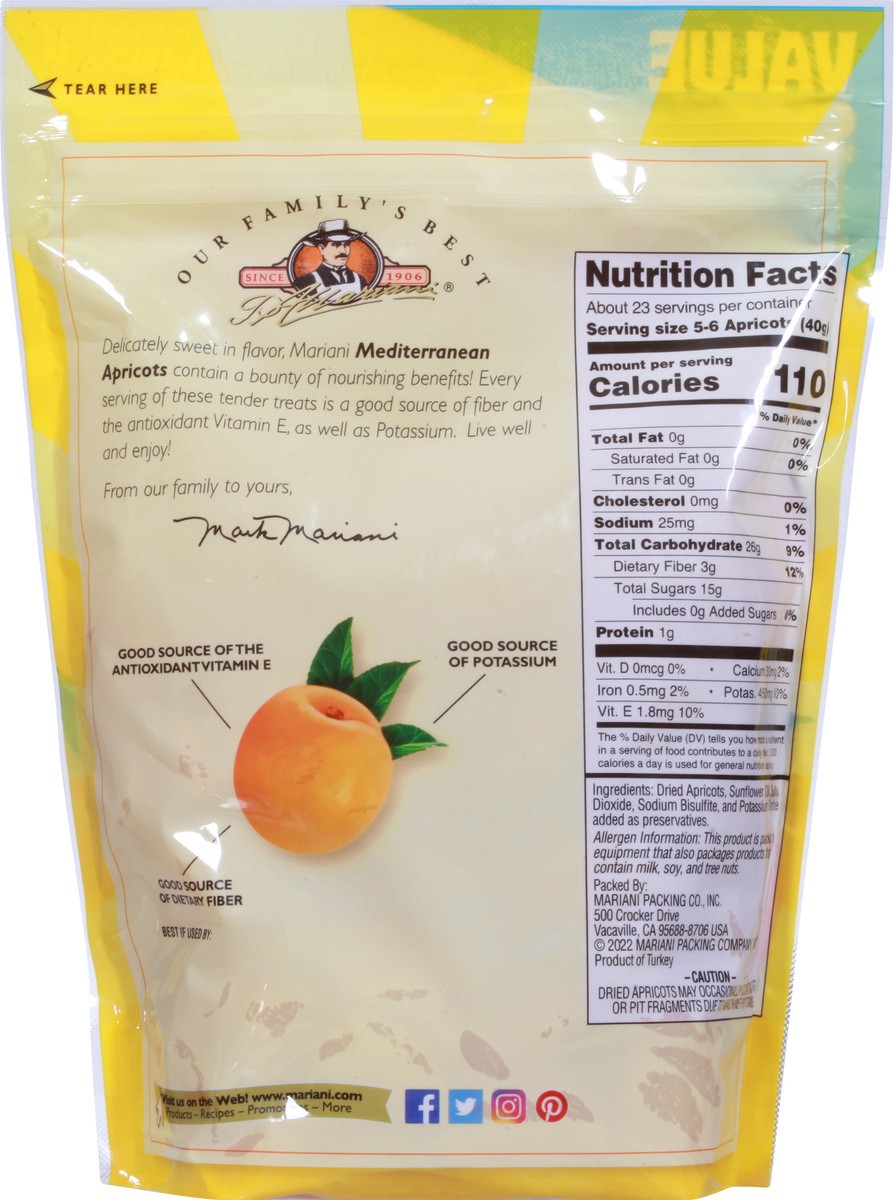 slide 7 of 9, Mariani Mediterranean Apricots Dried - 32 OZ, 32 oz