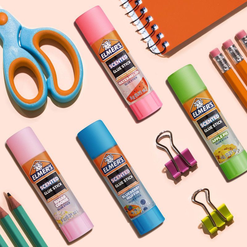 slide 5 of 6, Elmer's 4pk Washable School Glue Sticks Scented, 4 ct