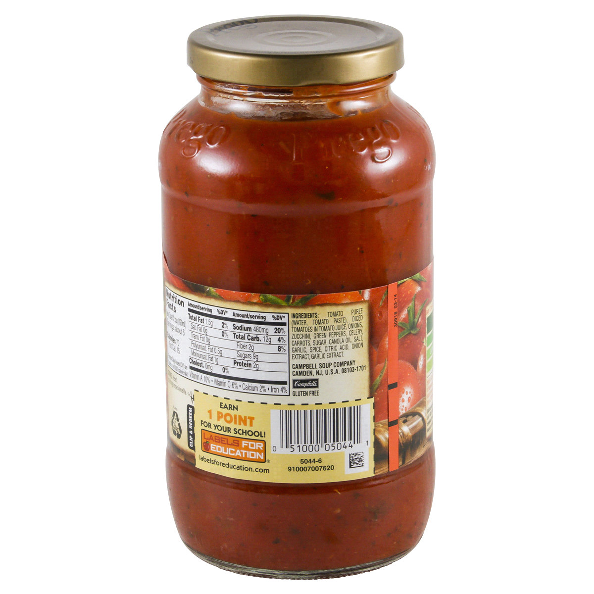 slide 2 of 4, Prego Chunky Combo Garden Harvest Pasta Sauce, 23.75 oz