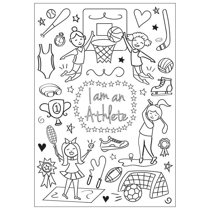 slide 5 of 8, I Am an Adventurer Coloring Book - Hopscotch Girls: Creative Thinking for All Ages, 24 Pages, 11.69" x 8.27", 1 ct