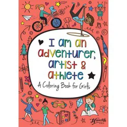I Am an Adventurer Coloring Book - Hopscotch Girls: Creative Thinking for All Ages, 24 Pages, 11.69" x 8.27"