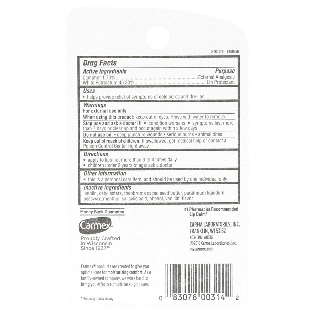 slide 2 of 2, Carmex Classic Medicated Lip Balm 3 - 0.35 oz Tubes, 3 ct