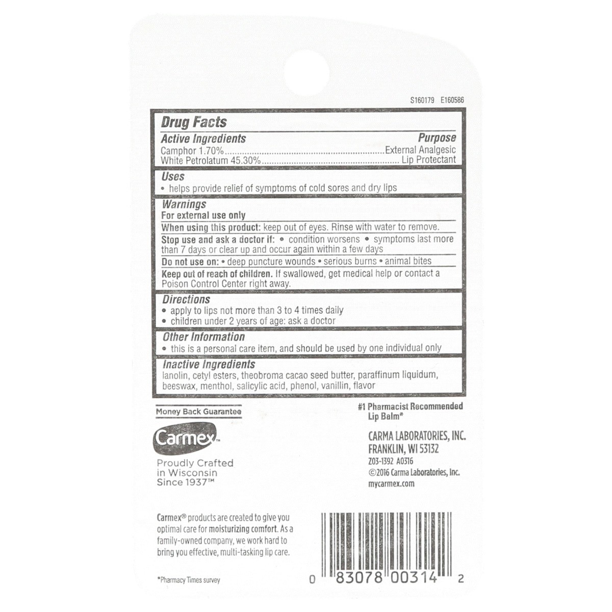 slide 2 of 2, Carmex Classic Medicated Lip Balm 3 - 0.35 oz Tubes, 3 ct