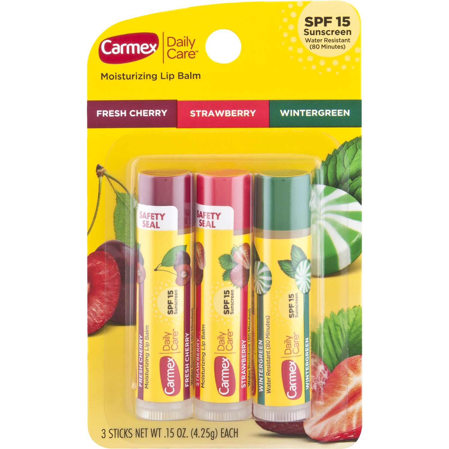 slide 1 of 2, Carmex Daily Lip Balm Variety Pack, 3 ct