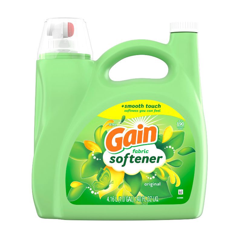 slide 9 of 9, Gain Liquid Fabric Softener - Original Scent - 140 fl oz, 140 fl oz