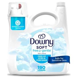 Downy Free & Gentle HE Compatible Ultra Liquid Fabric Softener - 140 fl oz