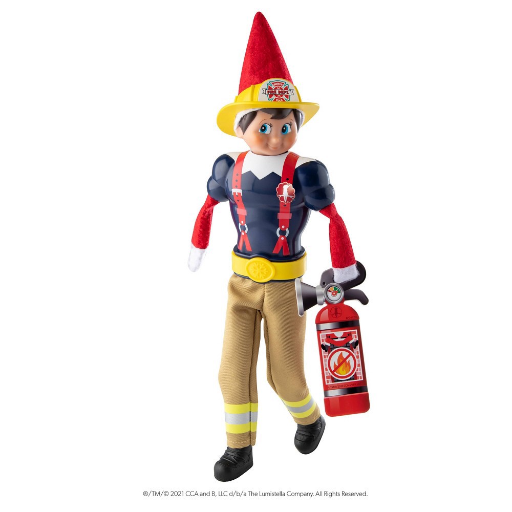 slide 6 of 7, Elf on the Shelf Claus Couture Chief of Cheer Firefighter Set - Target Exclusive Edition, 1 ct