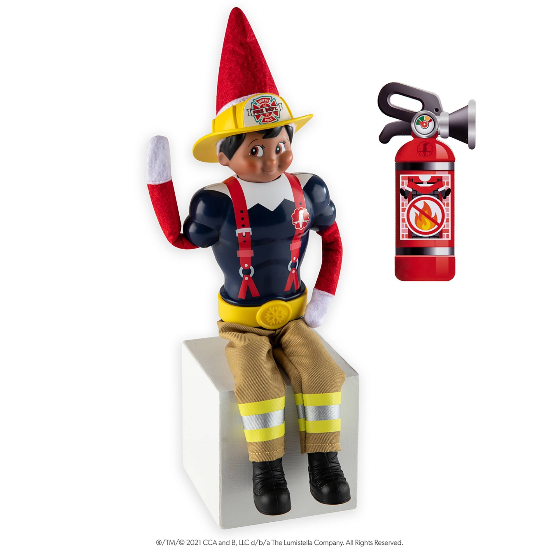 slide 1 of 7, Elf on the Shelf Claus Couture Chief of Cheer Firefighter Set - Target Exclusive Edition, 1 ct