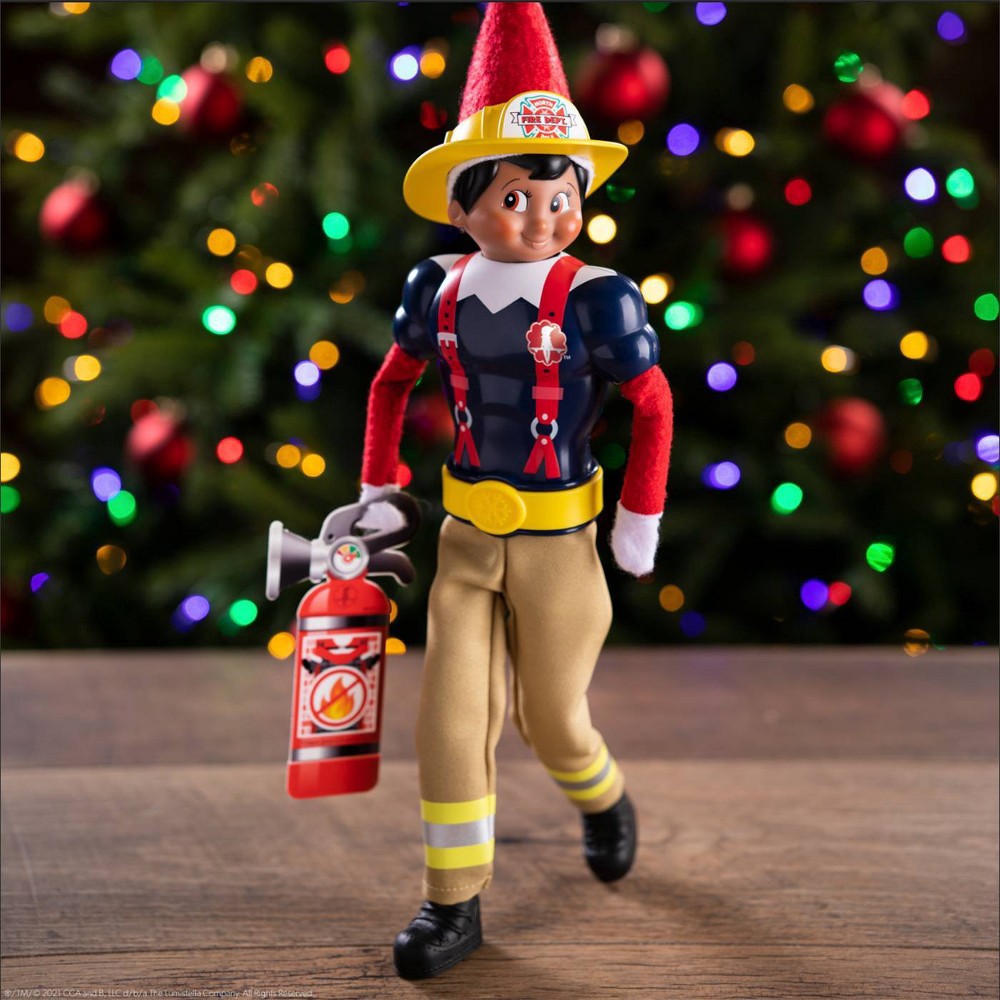 slide 3 of 7, Elf on the Shelf Claus Couture Chief of Cheer Firefighter Set - Target Exclusive Edition, 1 ct