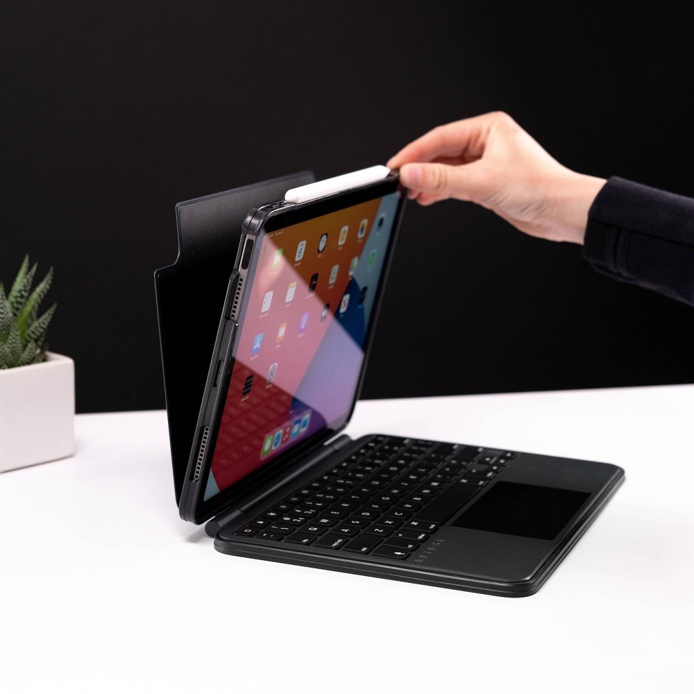slide 5 of 9, Brydge Air MAX+ Black Wireless Keyboard Case with Trackpad, 1 ct
