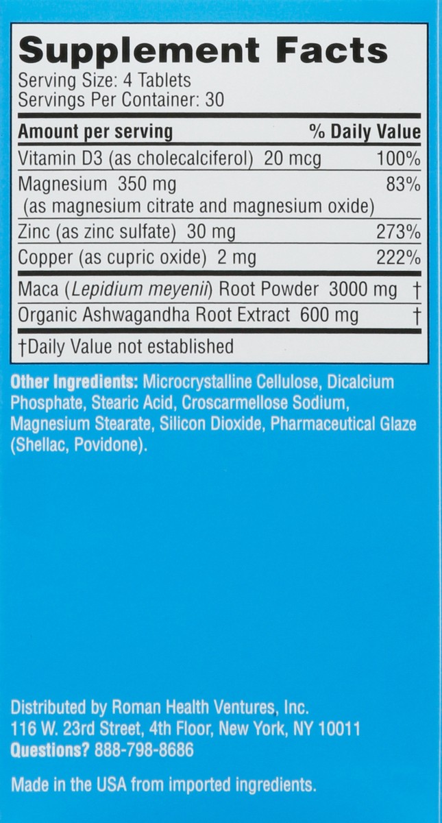 slide 6 of 9, Roman Testosterone Support, Men, Tablets, 120 ct