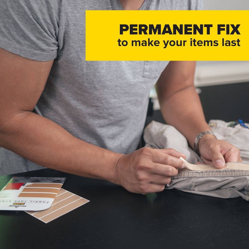 slide 4 of 13, Scotch Permanent Fabric Tape 180'' Clear, 1 ct