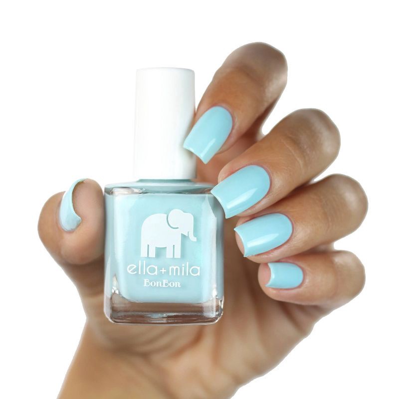 slide 2 of 3, ella+mila BonBon Nail Polish Collection - My Baby Blue - 0.45 fl oz, 0.45 fl oz