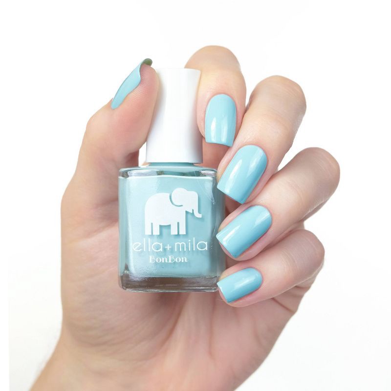 slide 3 of 3, ella+mila BonBon Nail Polish Collection - My Baby Blue - 0.45 fl oz, 0.45 fl oz