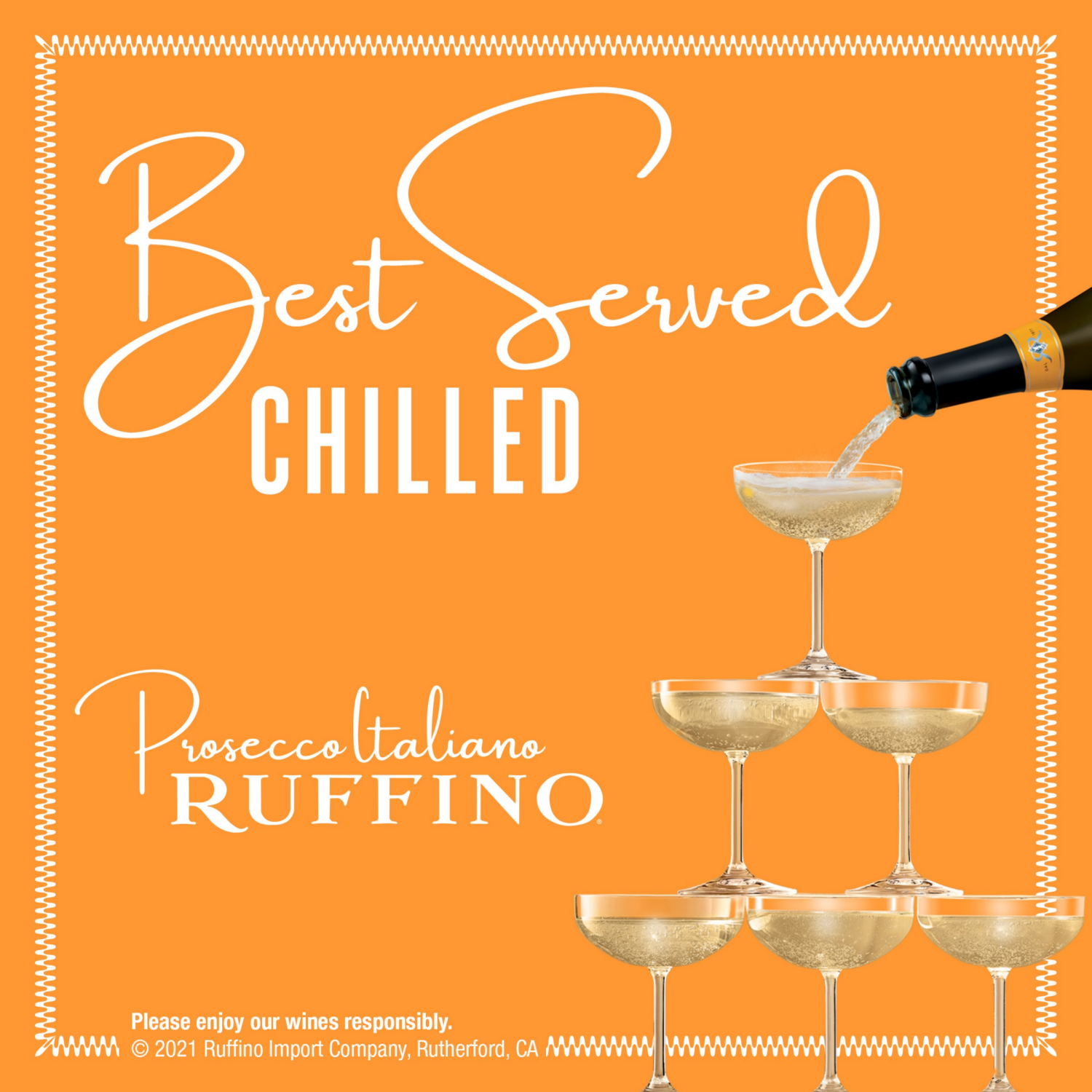slide 8 of 8, Ruffino Prosecco DOC Italian White Sparkling Wine, 750 ml