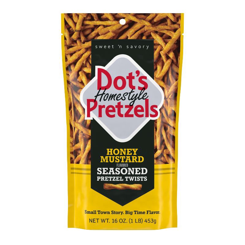 slide 1 of 8, Dot's Homestyle Pretzels Honey Mustard Twists - 16oz, 16 oz