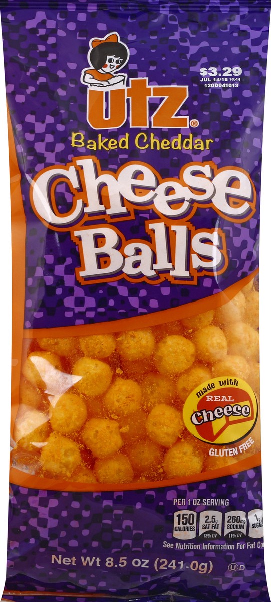 slide 4 of 5, Utz 8.5 oz Utz Cheddar Cheese Balls, 8.5 oz