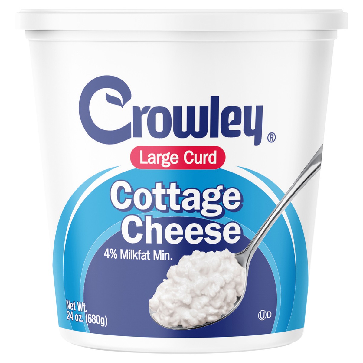 slide 1 of 8, Crowley Large Curd Cottage Cheese, 24 oz, 24 oz