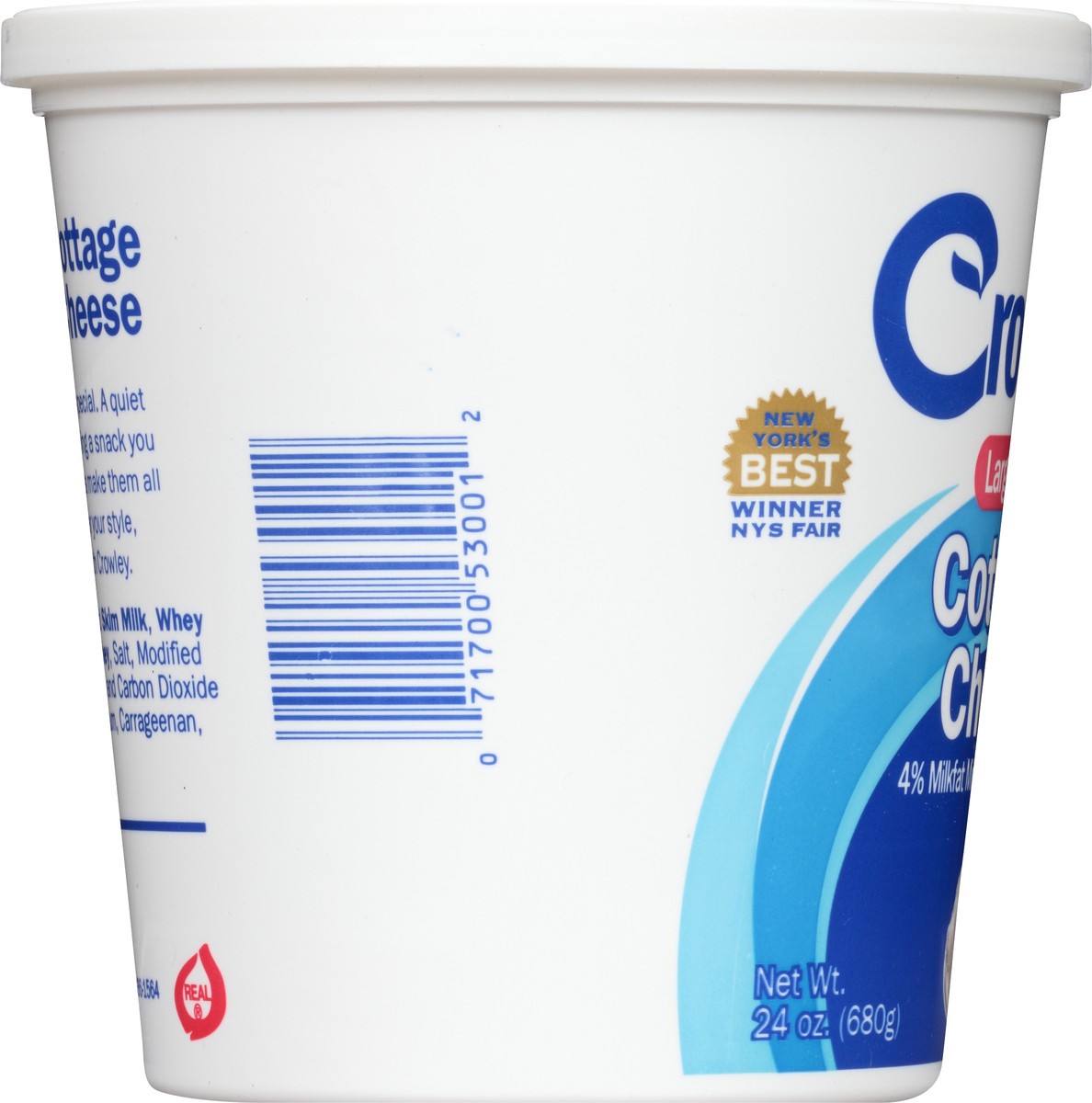 slide 6 of 8, Crowley Large Curd Cottage Cheese, 24 oz, 24 oz