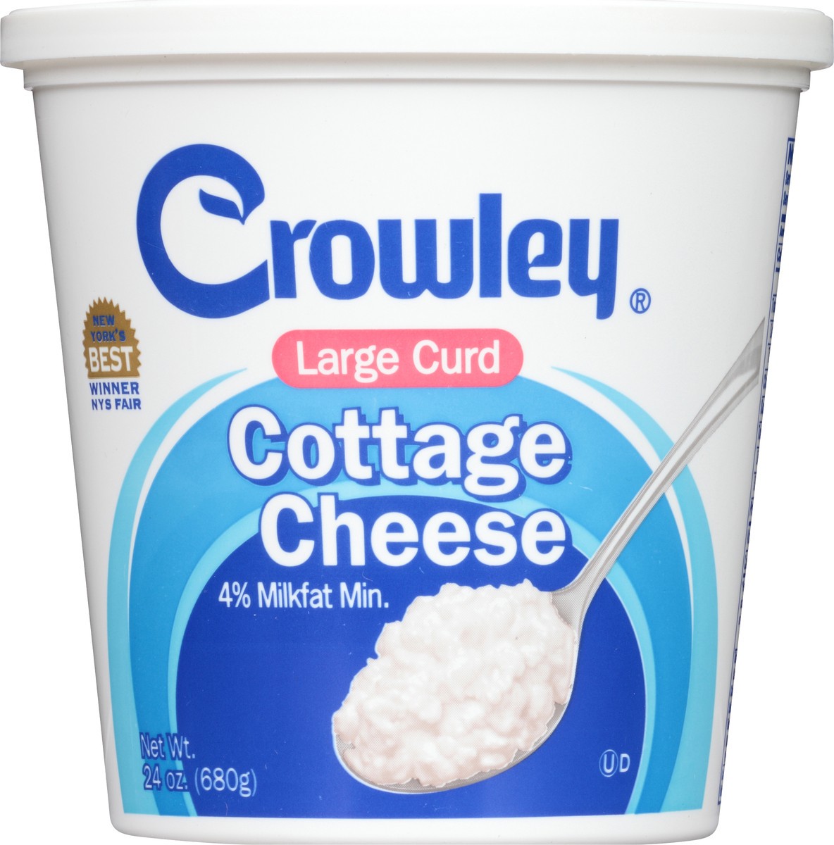 slide 2 of 8, Crowley Large Curd Cottage Cheese, 24 oz, 24 oz