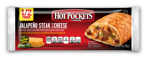 slide 1 of 1, Hot Pockets Jalapeno Steak with Cheese, 8 oz
