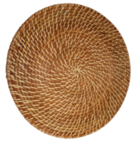 slide 1 of 1, Dash Of That Rattan Charger Plate, 13 in