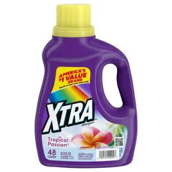 XTRA Tropical Passion, 48 Loads Liquid Laundry Detergent, 57.6 Fl oz