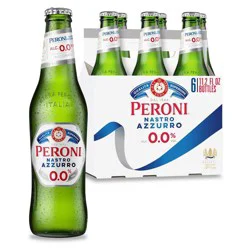 Peroni Nastro Azzurro Italian Style Lager Beer 6 - 11.2 fl oz Bottles
