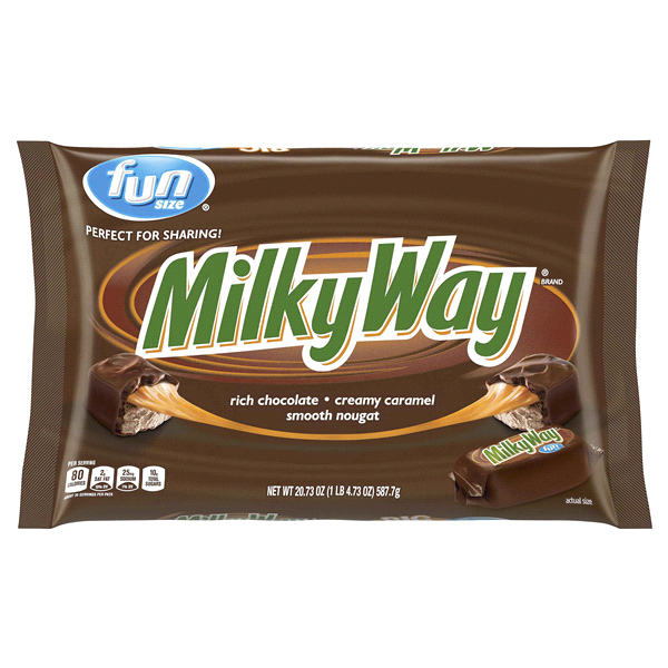 slide 1 of 1, Milky Way Milk Chocolate Fun Sizedy Bars, 20.73 oz