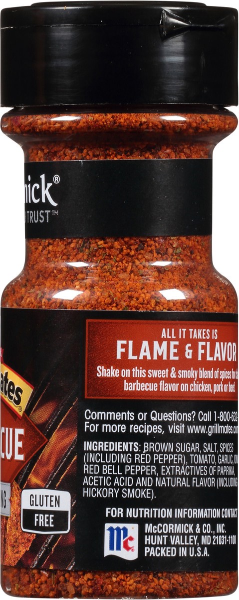 slide 6 of 7, McCormick GRILL MATES Barbecue Seasoning, 3.0 oz, 3 oz