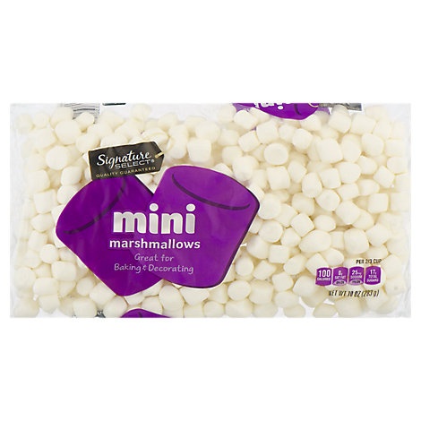 slide 1 of 1, Signature Kitchens Marshmallows Mini, 10 oz