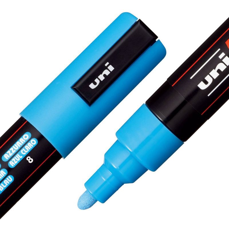 slide 3 of 8, uniball uni POSCA 8pk PC-5M Water Based Paint Markers Medium Point 1.8-2.5mm in Assorted Colors, 8 ct