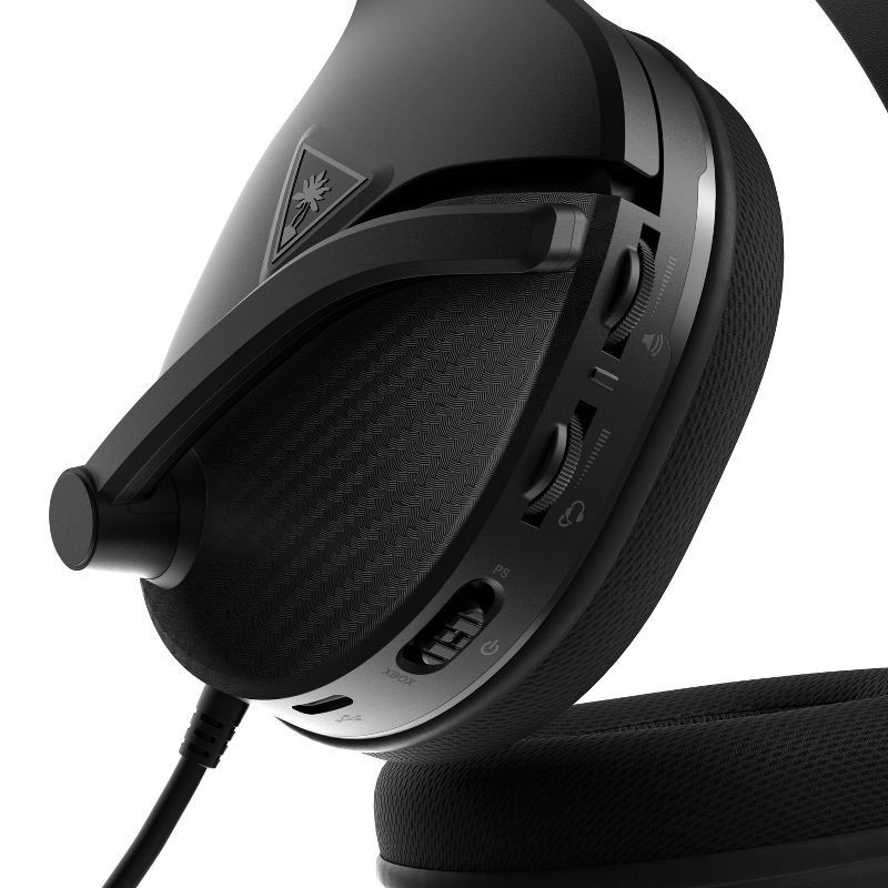 slide 6 of 6, Turtle Beach Recon 200 Gen 2 Wired Gaming Headset for Xbox Series X|S/Xbox One/PlayStation 4/5/Nintendo Switch - Black: Textile Ear Cushions, 1 ct