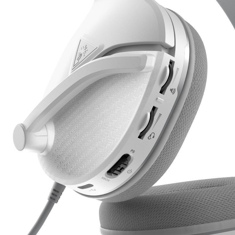 slide 6 of 6, Turtle Beach Recon 200 Gen 2 Wired Gaming Headset for Xbox Series X|S/Xbox One/PlayStation 4/5/Nintendo Switch - White: Textile Ear Cushions, 1 ct