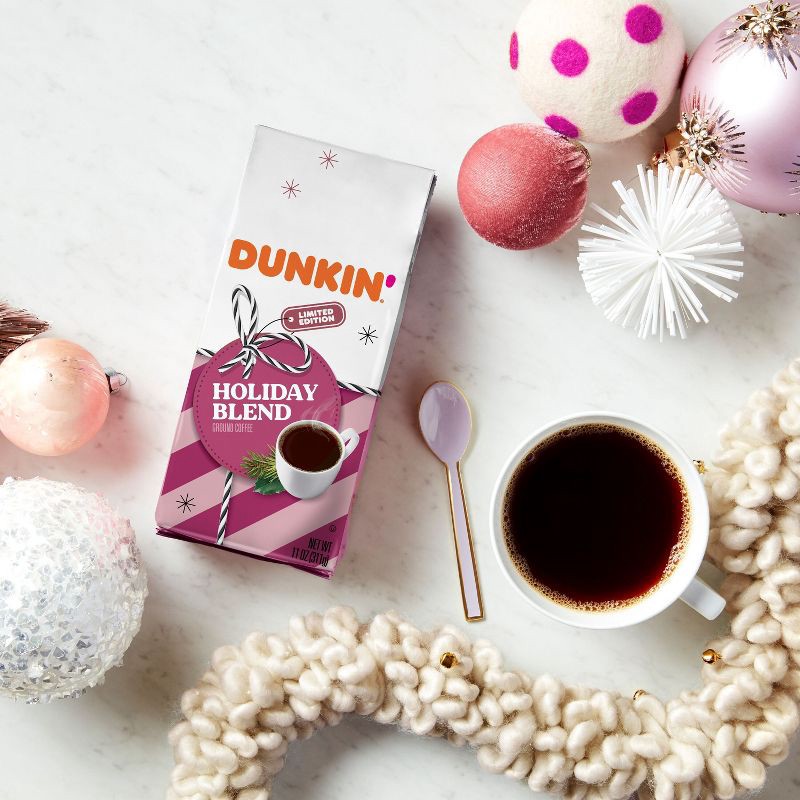 slide 7 of 7, Dunkin' Donuts Dunkin' Holiday Blend Dark Roast Ground Coffee - 11oz, 11 oz