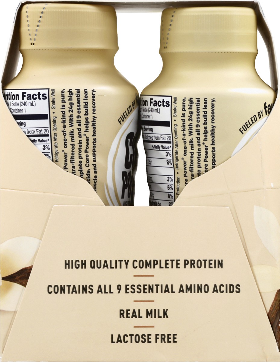 slide 7 of 13, Core Power Vanilla High Protein Milk Shake 4Pk, 32 fl oz