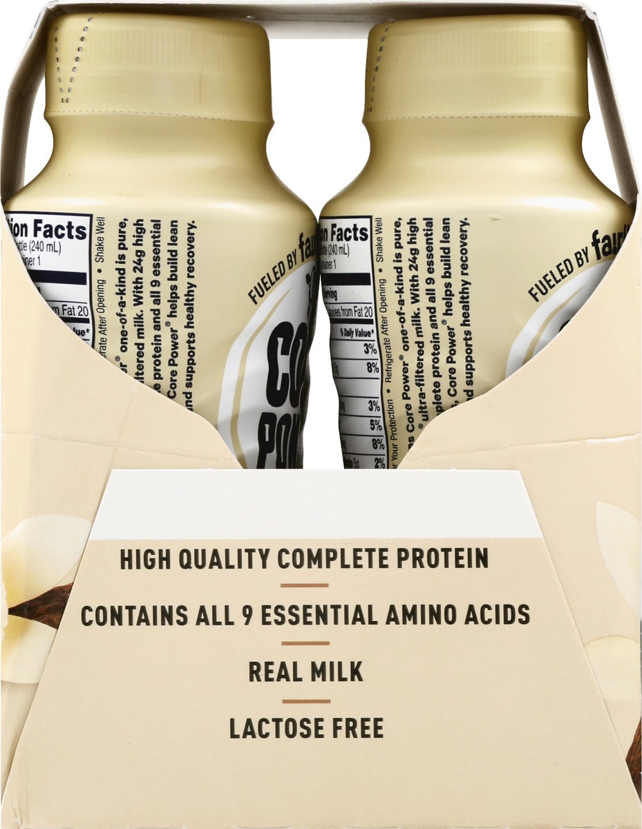 slide 10 of 13, Core Power Vanilla High Protein Milk Shake 4Pk, 32 fl oz