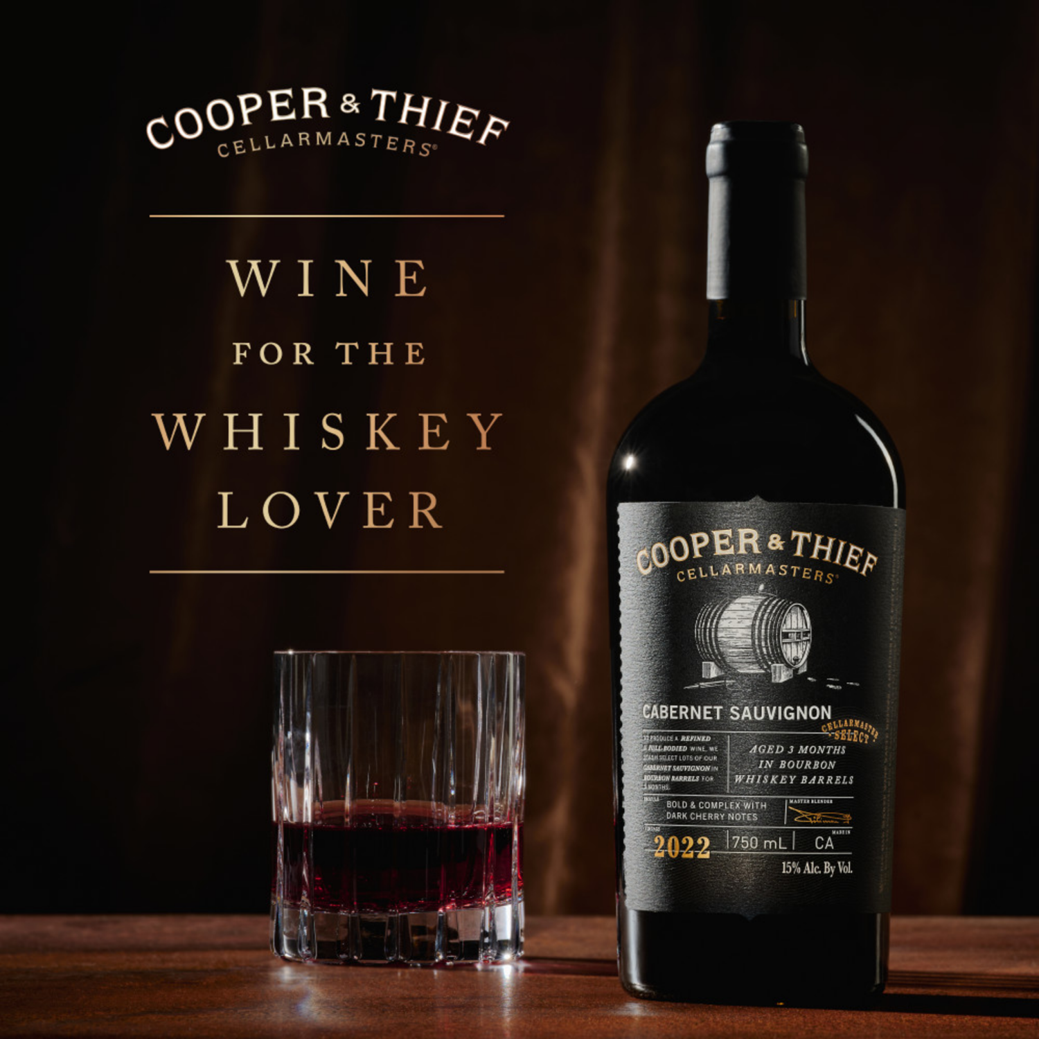 slide 2 of 6, Cooper & Thief Cellarmasters Cabernet Sauvignon, Red wine, 750mL, 750 ml