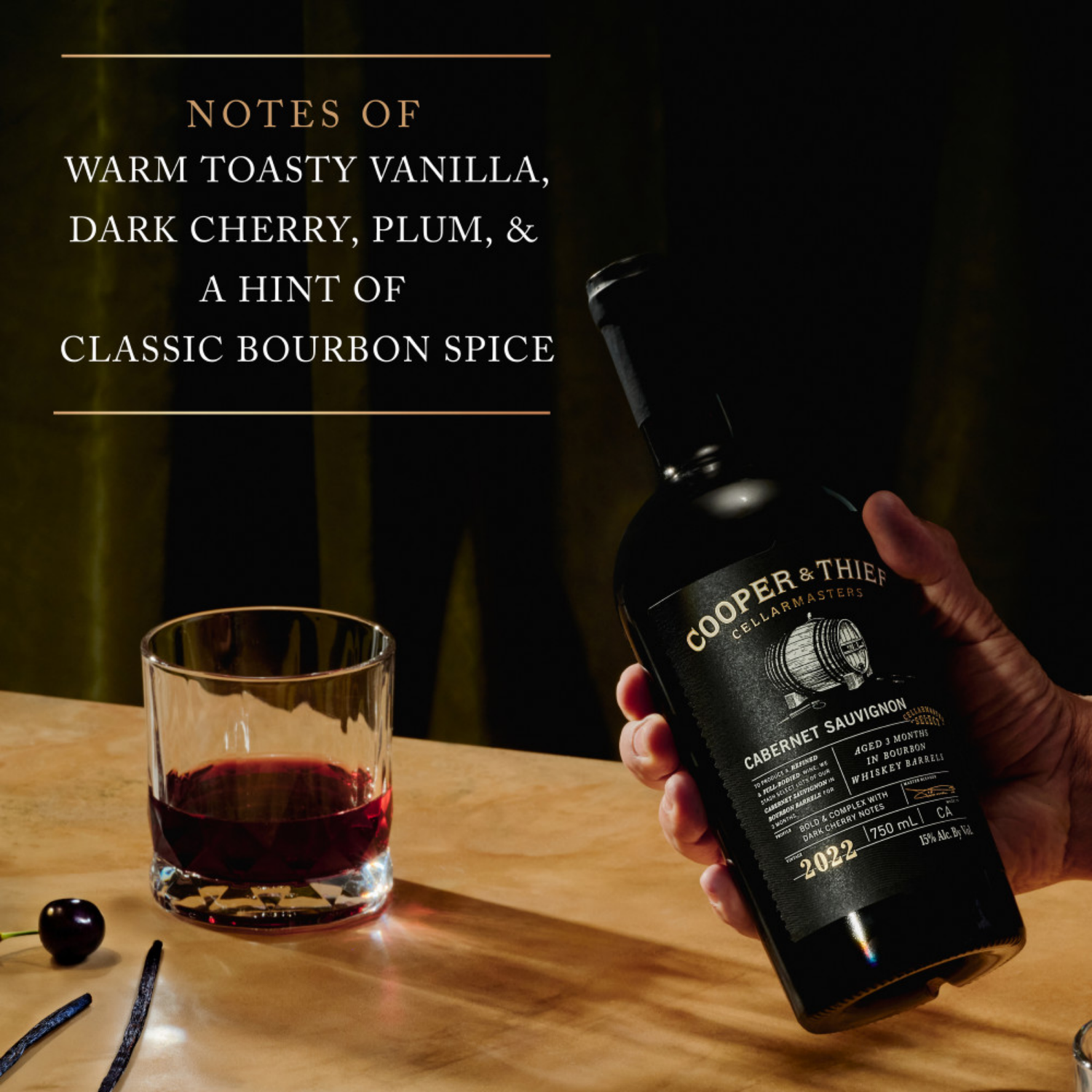 slide 3 of 6, Cooper & Thief Cellarmasters Cabernet Sauvignon, Red wine, 750mL, 750 ml