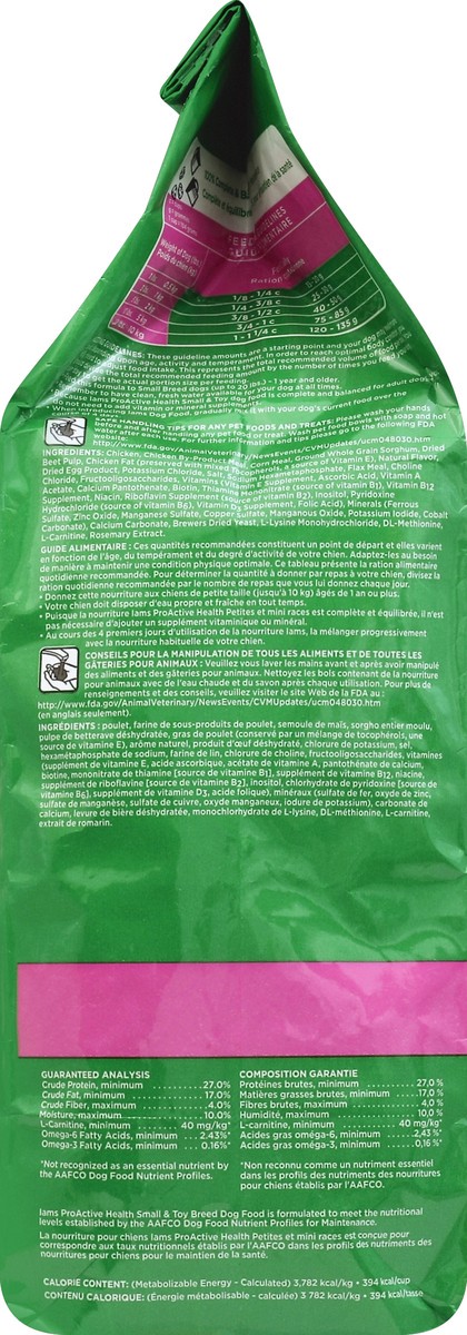 slide 3 of 6, IAMS ProActive Health Adult Small & Toy Breed Dry Dog Food, 6 lb