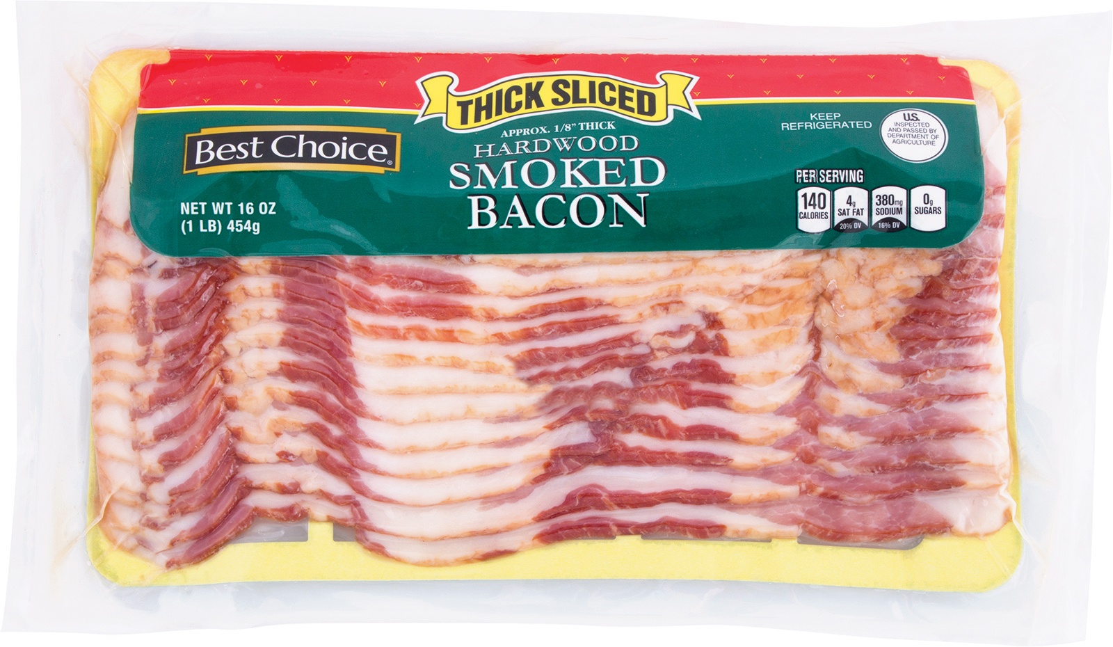 slide 1 of 1, Best Choice Thick Sliced Bacon, 16 oz