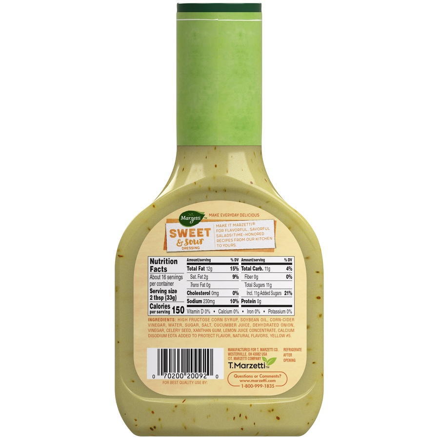 slide 6 of 8, Marzetti Sweet & Sour Dressing, 16 oz